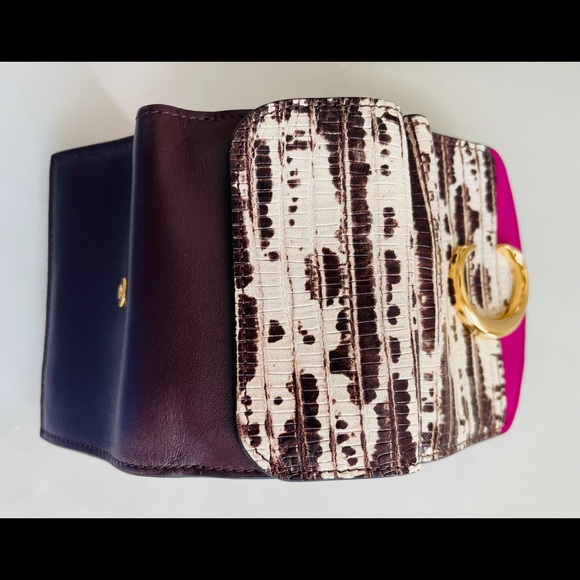 Authenic Chloe C Mini Tri Fold Emboss Wallet - Picture 4 of 9